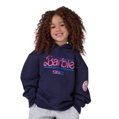 Chandail &agrave; capuchon marine jeunesse Barbie x CCM