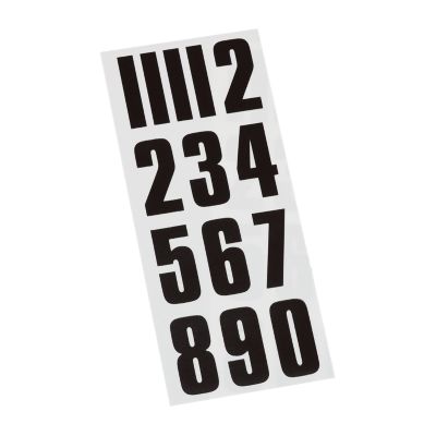 Helmet Number Stickers