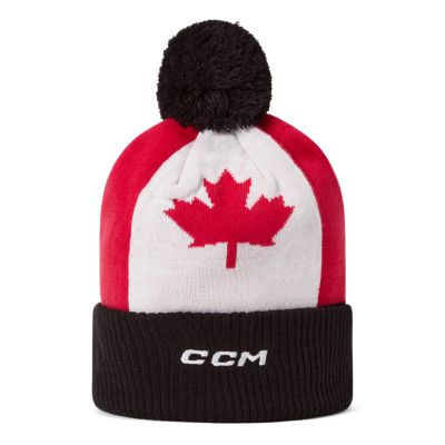 Canada Flag Pom Knit