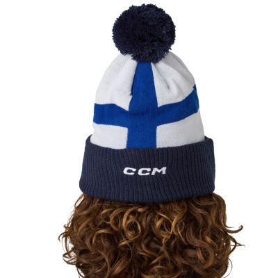 Finland Flag Pom Knit