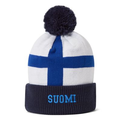 Finland Flag Pom Knit