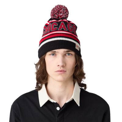 Original Teams Chicago Pom Knit Beanie Adult