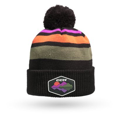 Outdoor Stripe Pom Knit