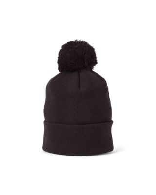 We are Hockey Pom Knit Beanie Lue