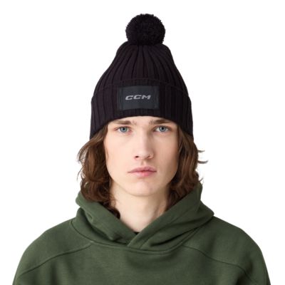 Tuque d&eacute;contract&eacute;e &agrave; pompon adulte