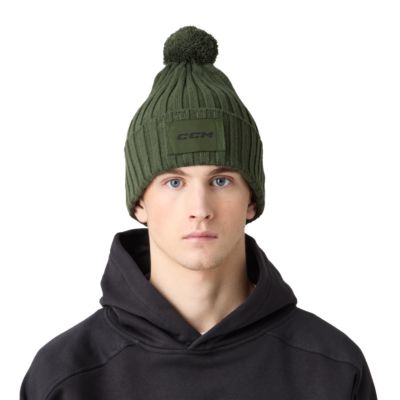 Tuque d&eacute;contract&eacute;e &agrave; pompon adulte