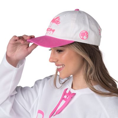 Casquette ajustable&nbsp;blanche adulte&nbsp;Barbie x CCM