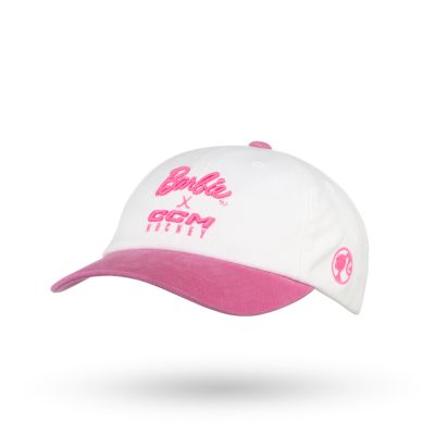 Barbie x CCM&nbsp;White&nbsp;Slouch Adjustable Cap Youth