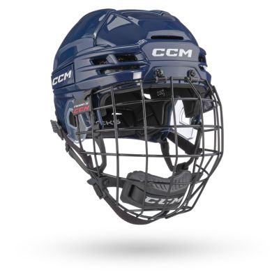 CCM Tacks 720 Hockey Helmet Combo - Navy - SM