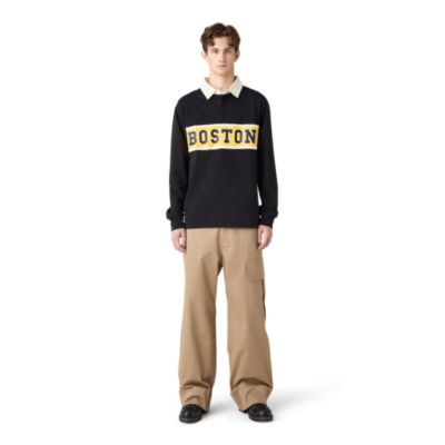 Original Teams Boston Long Sleeve Polo Adult