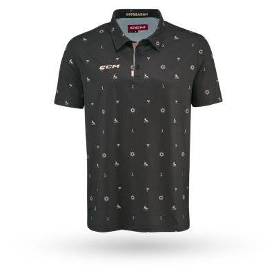 MENS FITTED POLO PRINT