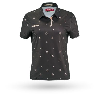 Women's fitted black outlet polo shirts