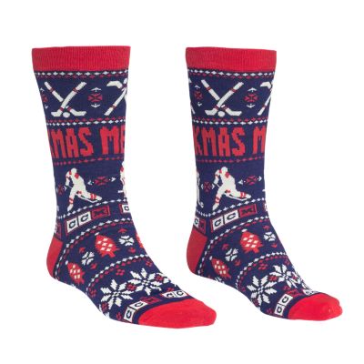 Holiday Navy Socks Adult