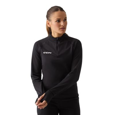 Women's thermal long sleeve quarter zip