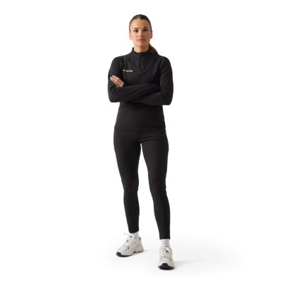 Women's thermal long sleeve quarter zip