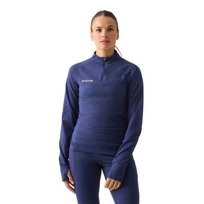 Women's  termiske trøje Long Sleee Quarter Zip Adult