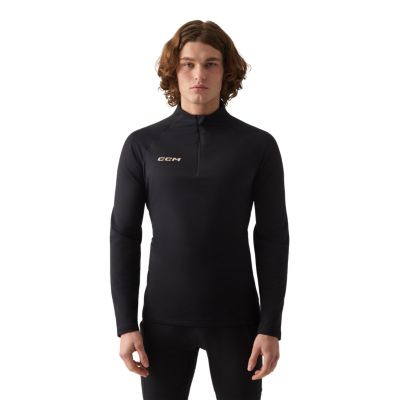 Thermal long sleeve quarter zip adult