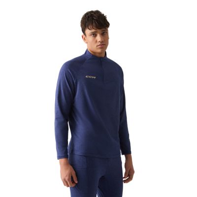 Thermal long sleeve quarter zip adult