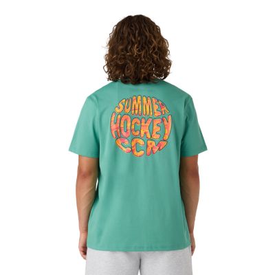 Summer Vibe T-shirt Aquagr&oslash;n til voksne