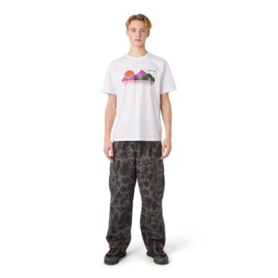 Winter Collection Mountain Print Kort&auml;rmad T-shirt