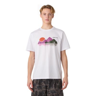 Winter Collection Mountain Print Kort&auml;rmad T-shirt