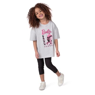 Barbie x CCM&nbsp;Grey&nbsp;Short Sleeve T-Shirt Youth