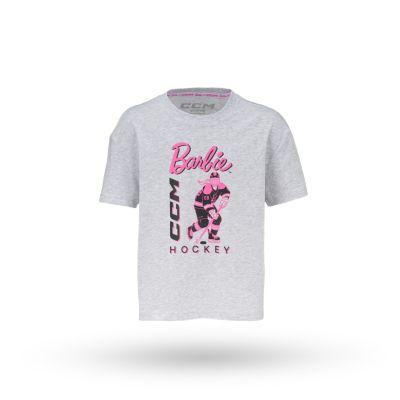 Barbie x CCM&nbsp;Grey&nbsp;Short Sleeve T-Shirt Youth