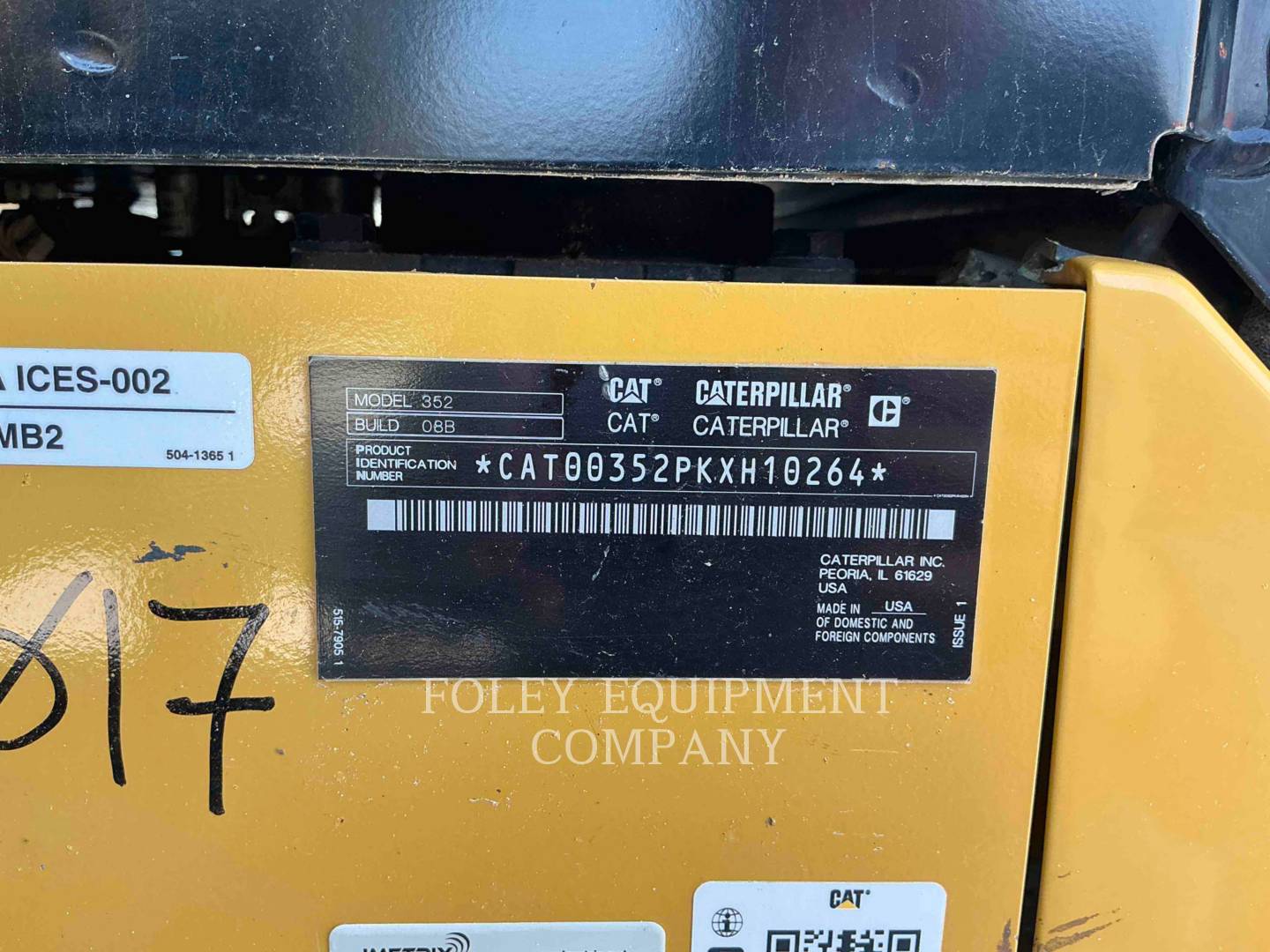 Serial Number Plate