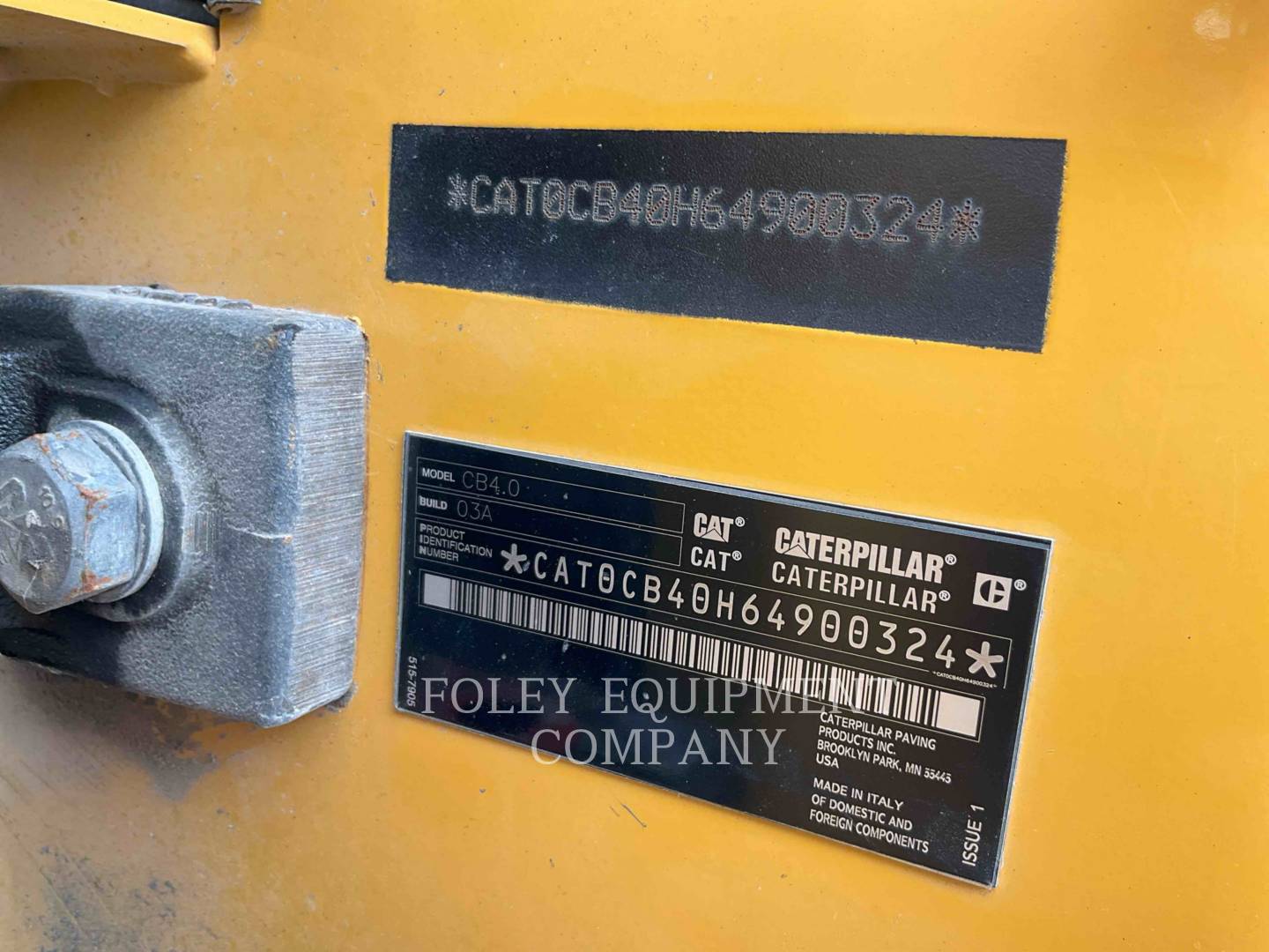 Serial Number Plate