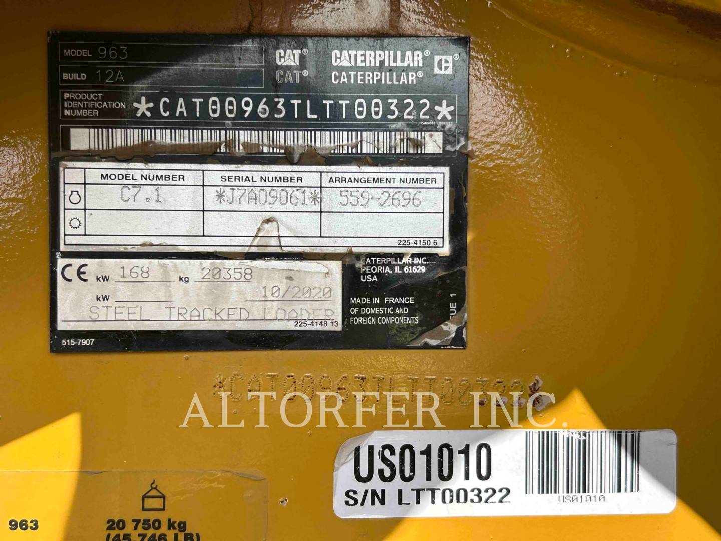 2020 CAT 963-12 &#8211; #10130416