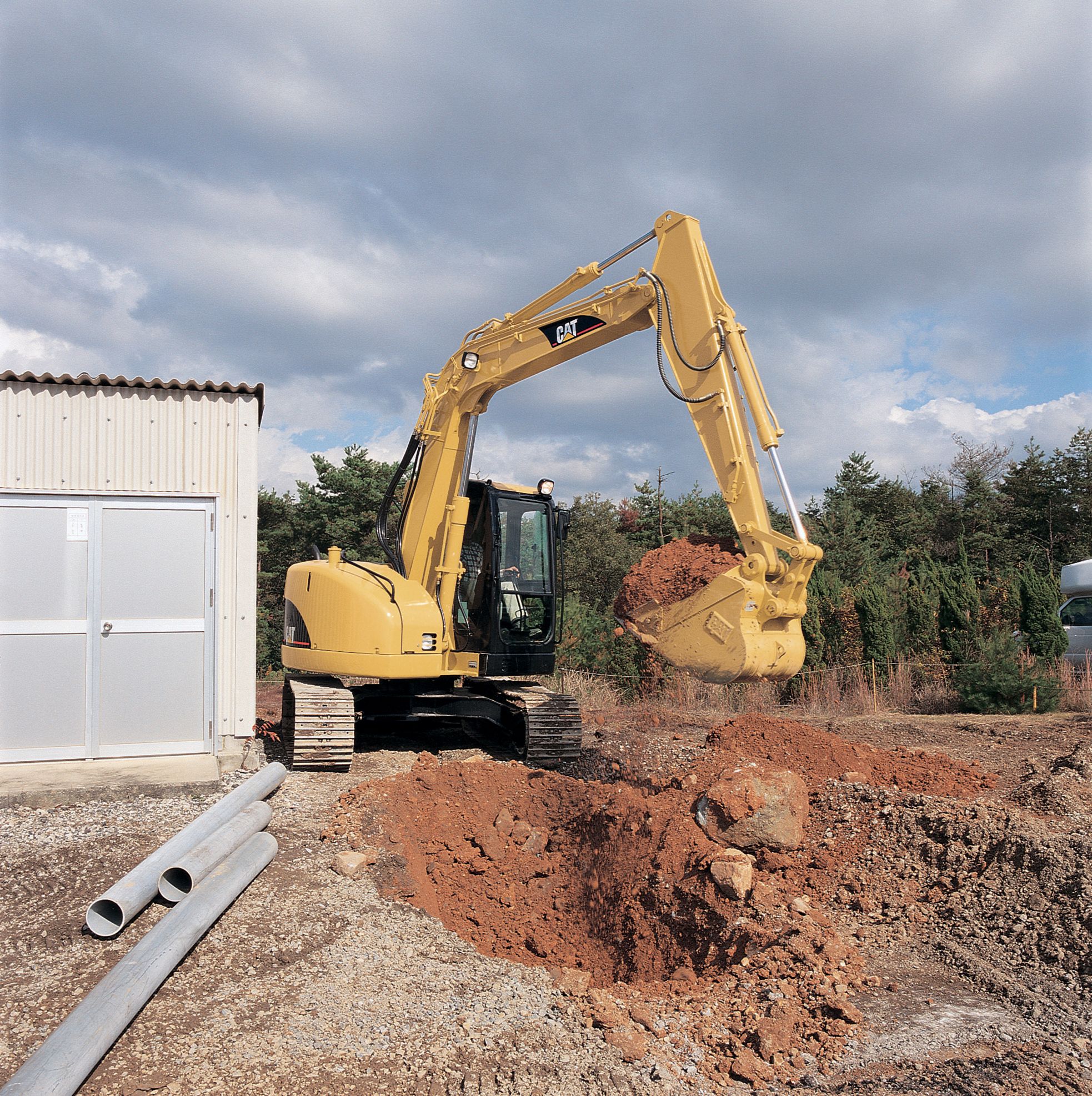 希少 CAT 308C CR 油圧ショベル ミニチュア キャタピラー Amazon | CAT Caterpillar 308 CR 次世代ミニ油圧ショベル 作業
