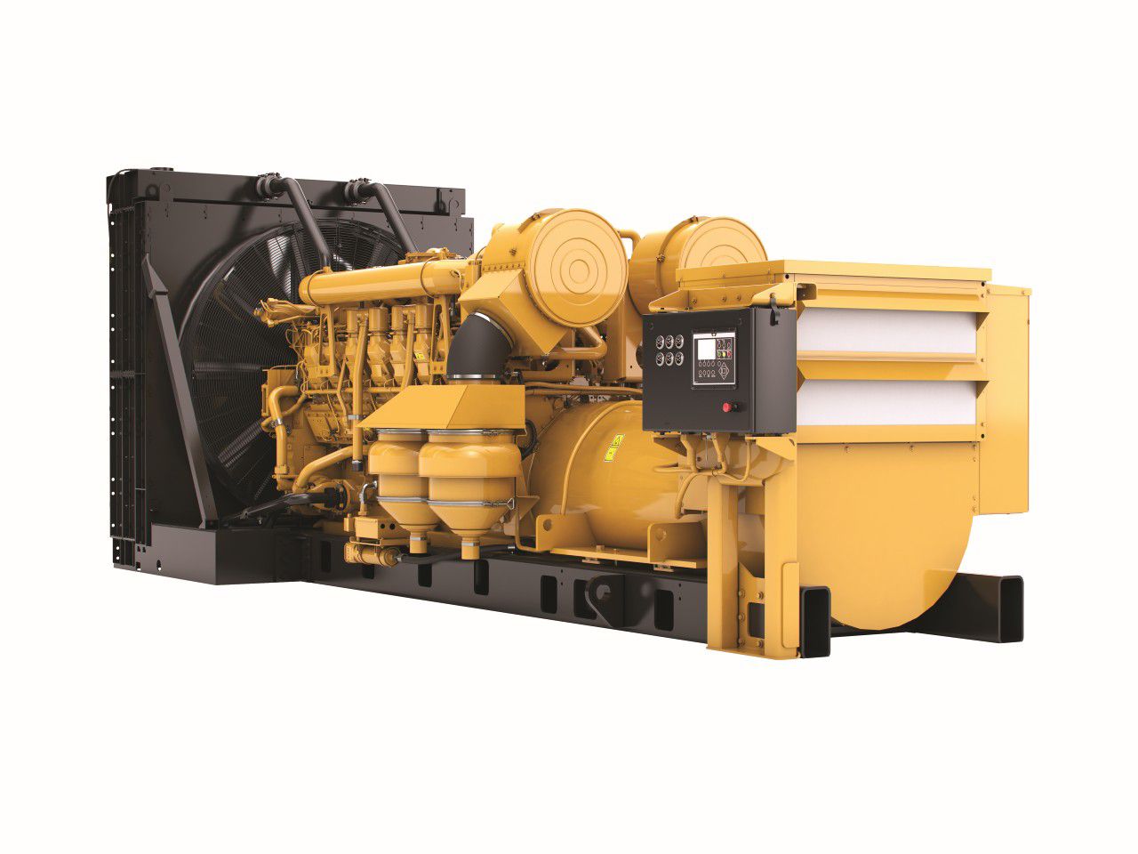 Genset Diesel 3516B dengan Dynamic Gas Blending Genset Produksi Darat