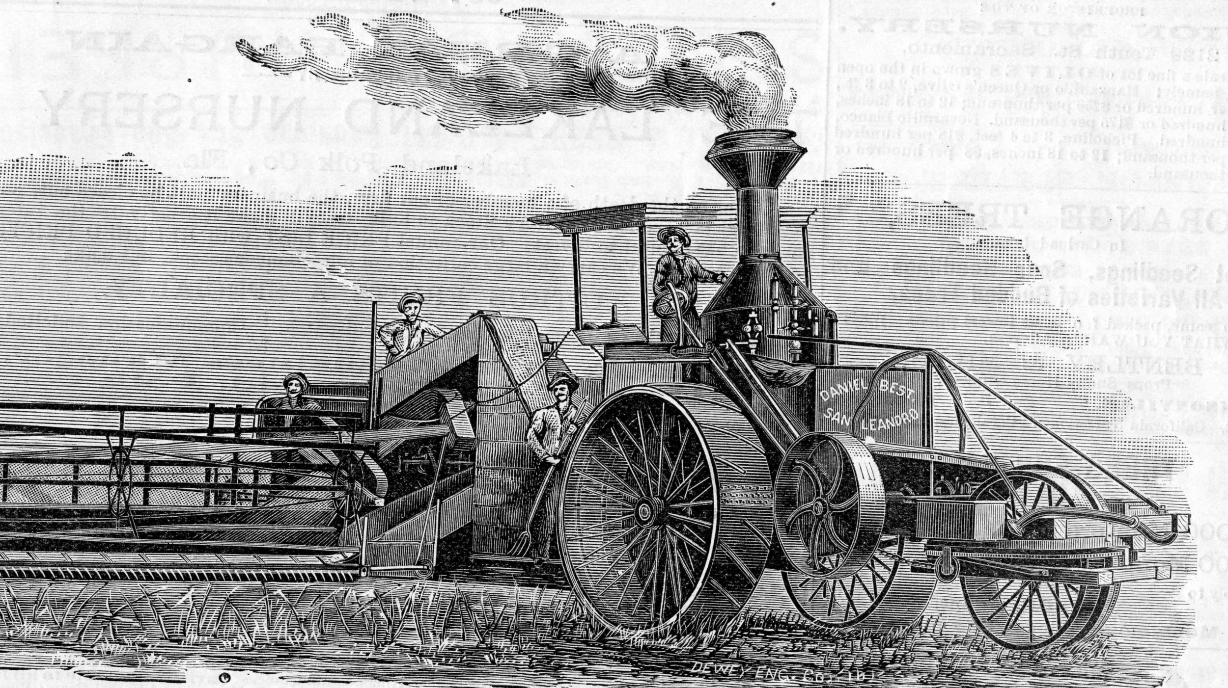 first steam farm tractor