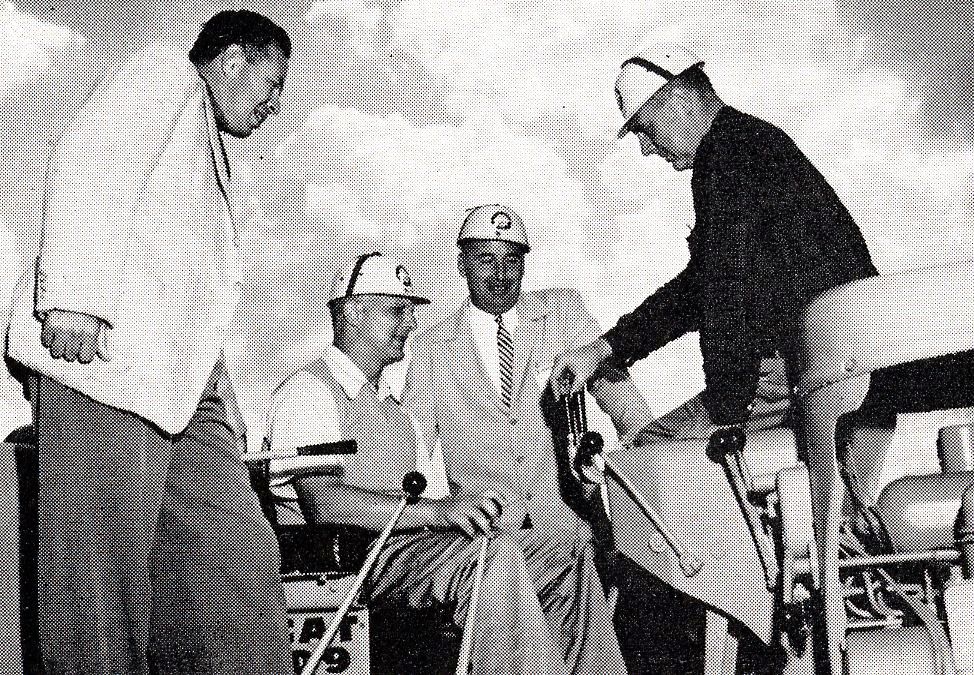 Dealers and field reps check out the equipment