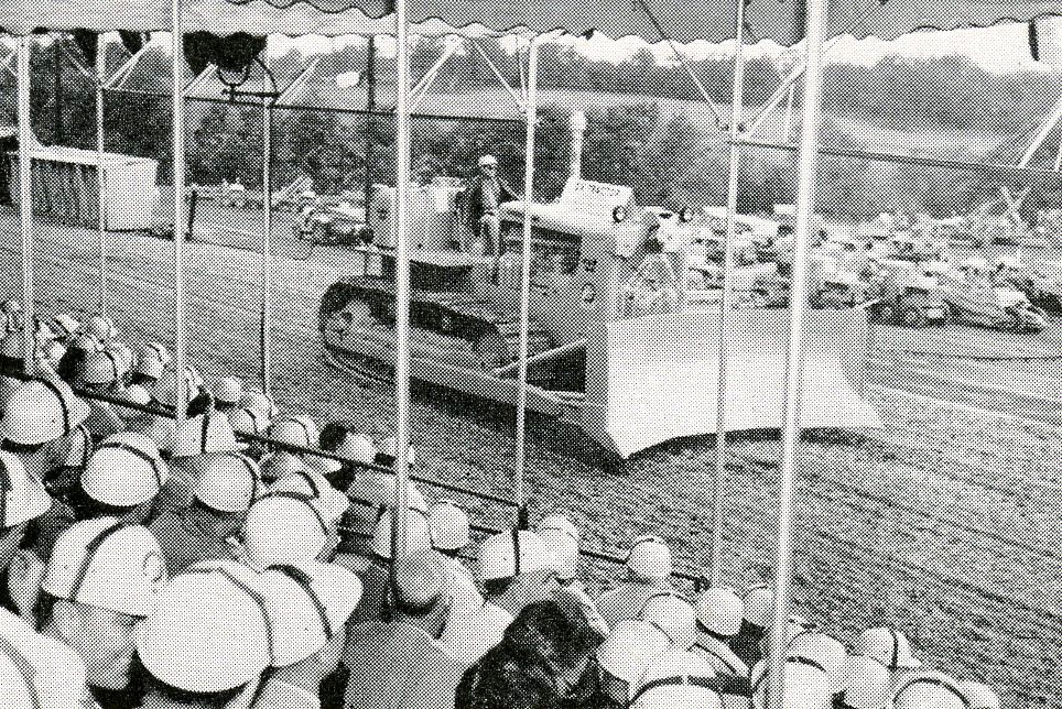 Patrons take in “The Big Parade”
