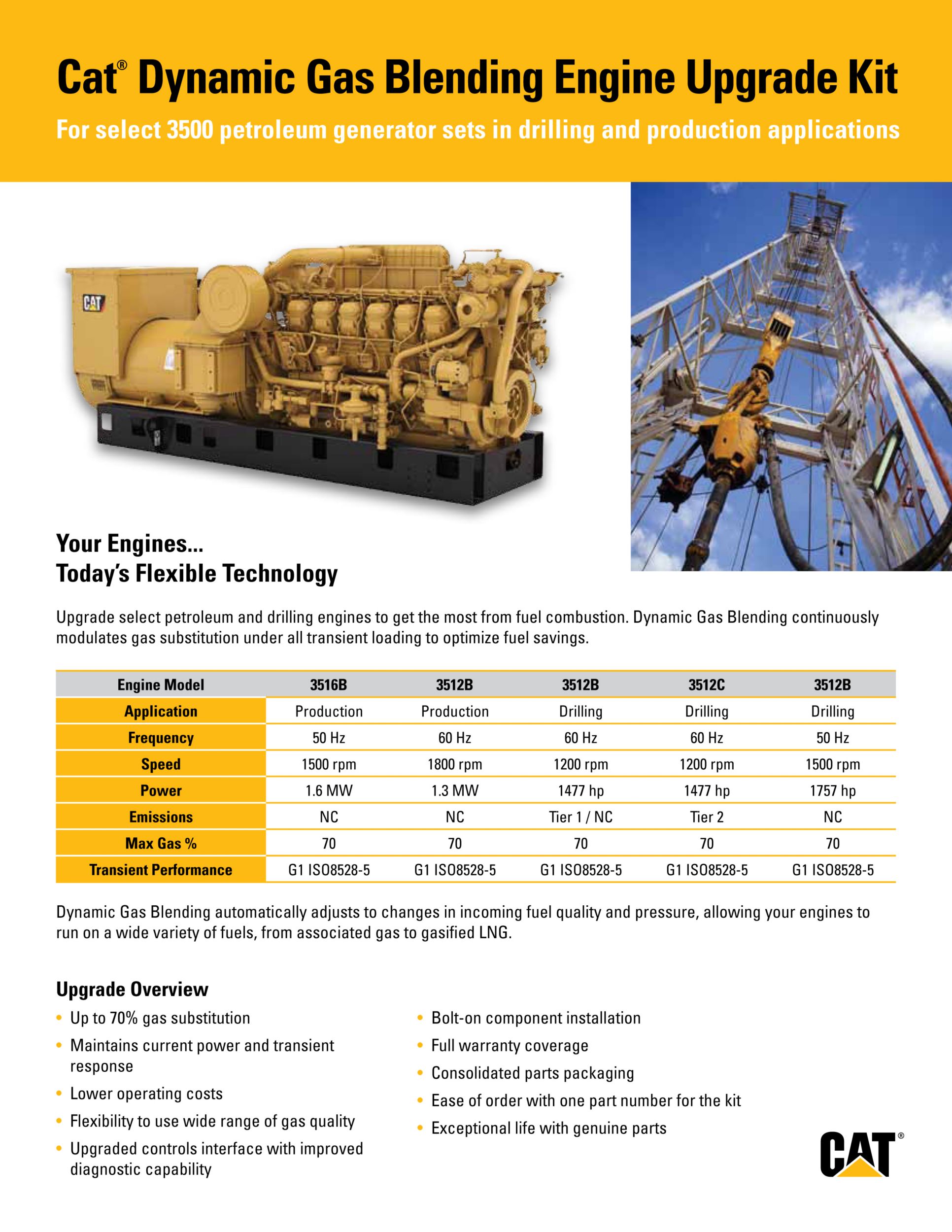 Cat Dynamic Gas Blending Engine Upgrade Kit