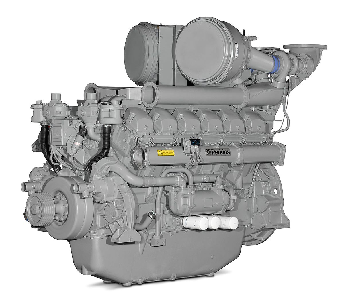 V12 Dieselmotor zur Stromerzeugung. - MAN Diesel & Turbo SE