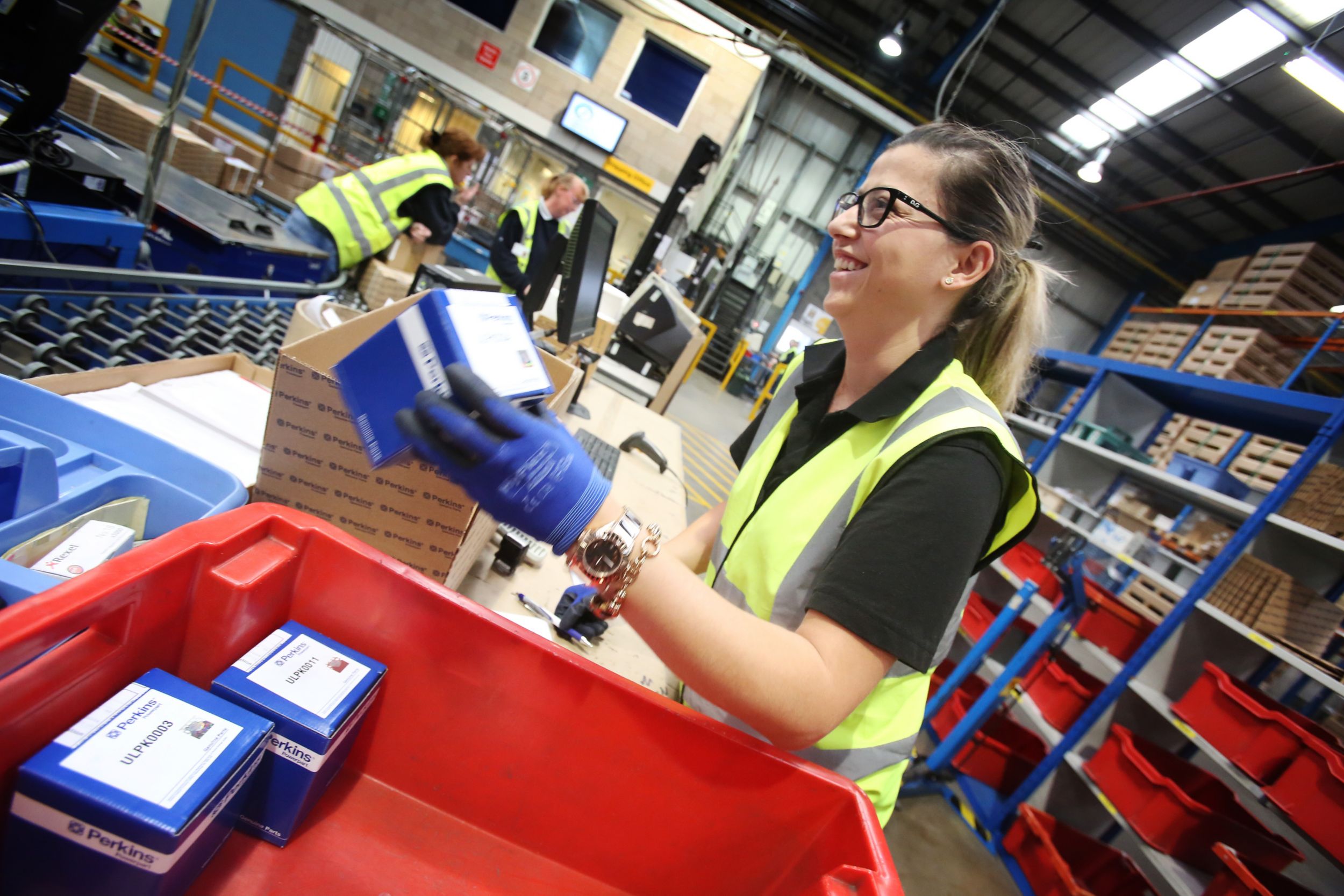 Up to 800,00 part order lines can be shipped from Irlam