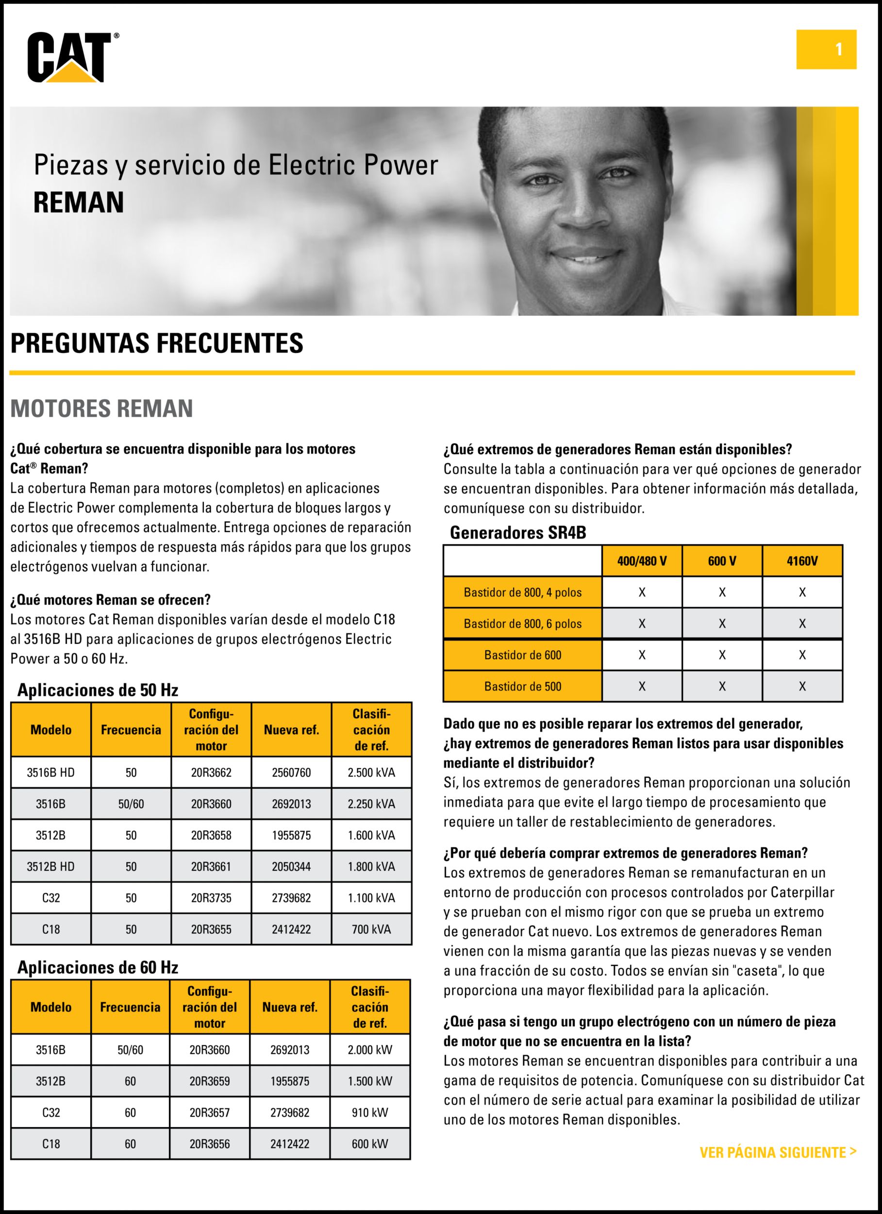 Descubra las ventajas de las piezas Cat originales remanufacturadas