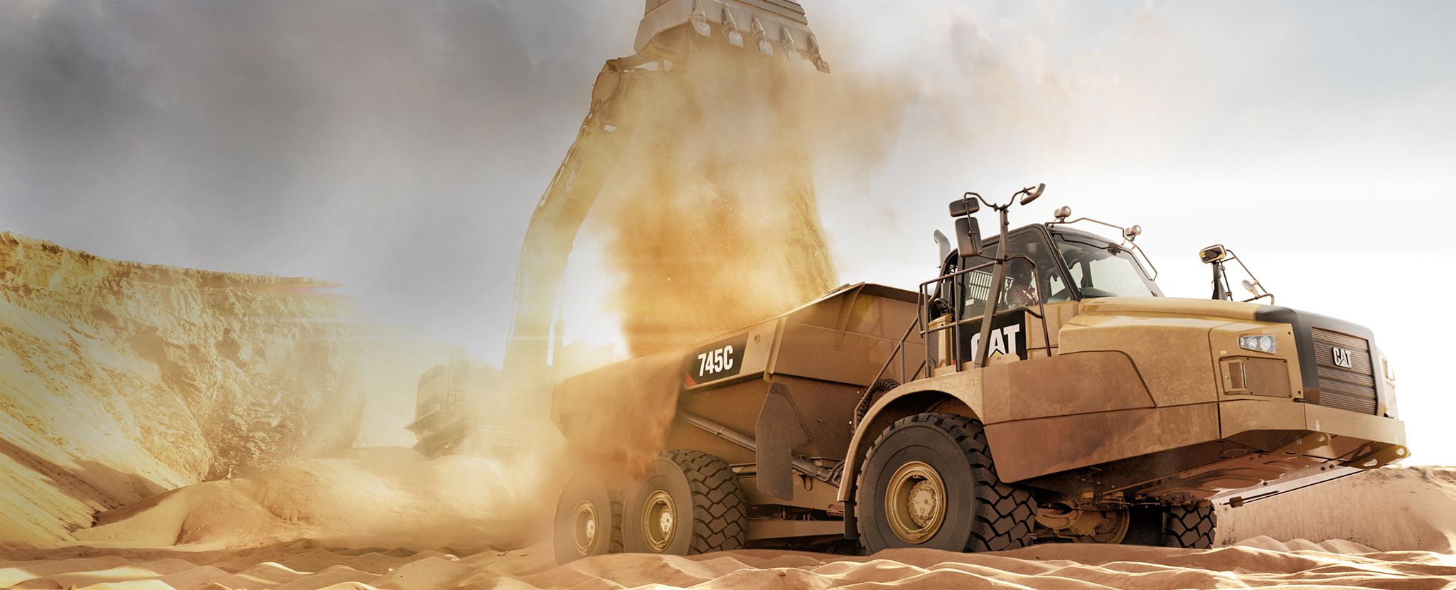 745C Articulated Truck Surpass the Standard. Cat Caterpillar