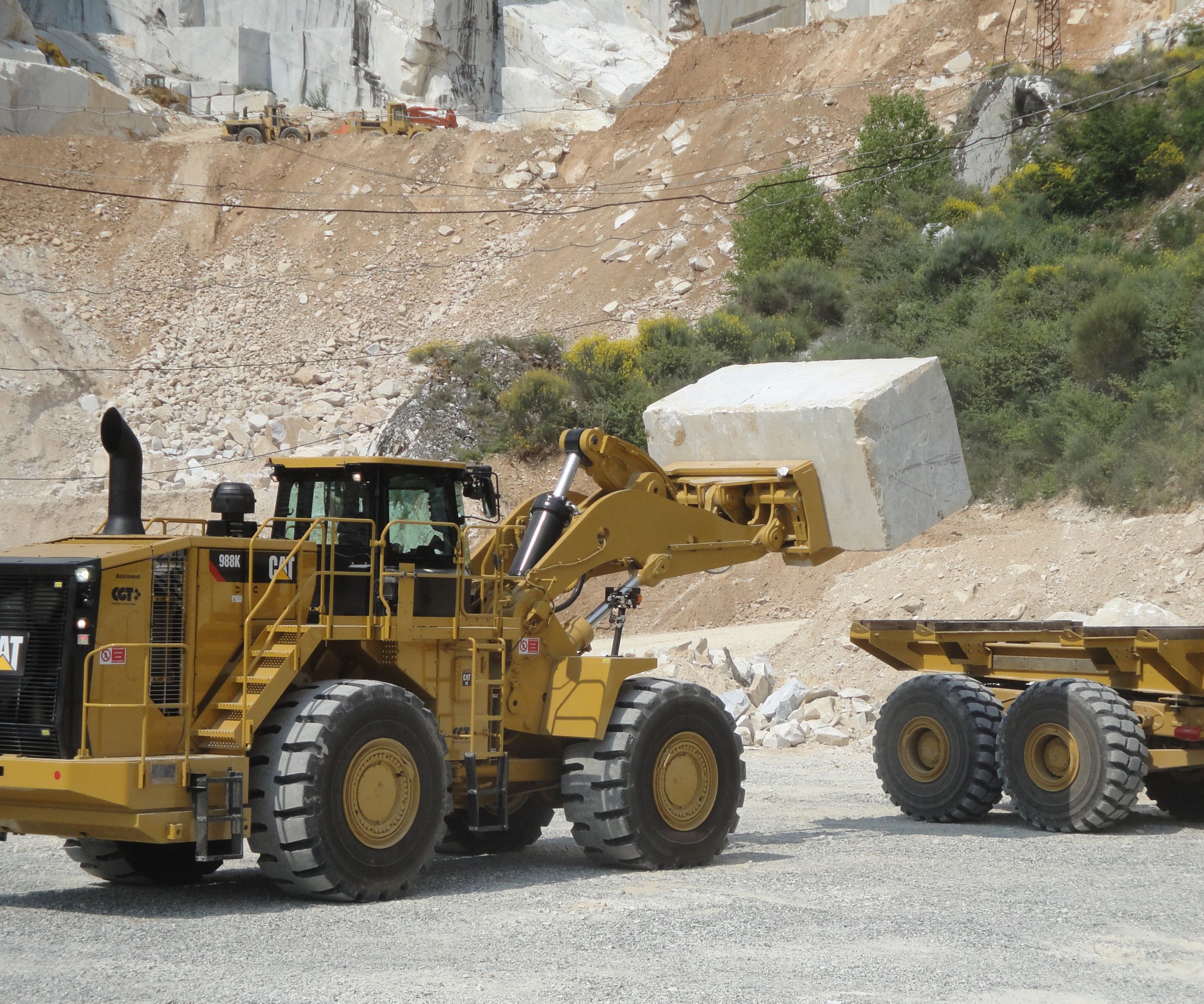 Block Handling Coupler for 988K Wheel Loaders