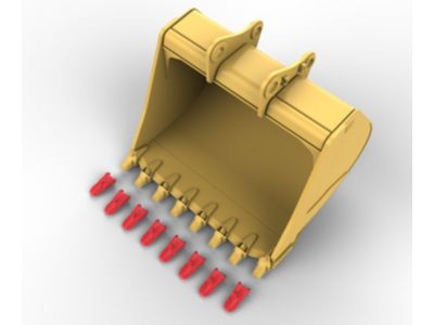 Godets - Pelles chargeuses pour applications minières - 10,4 m (13,6 yd) charbon