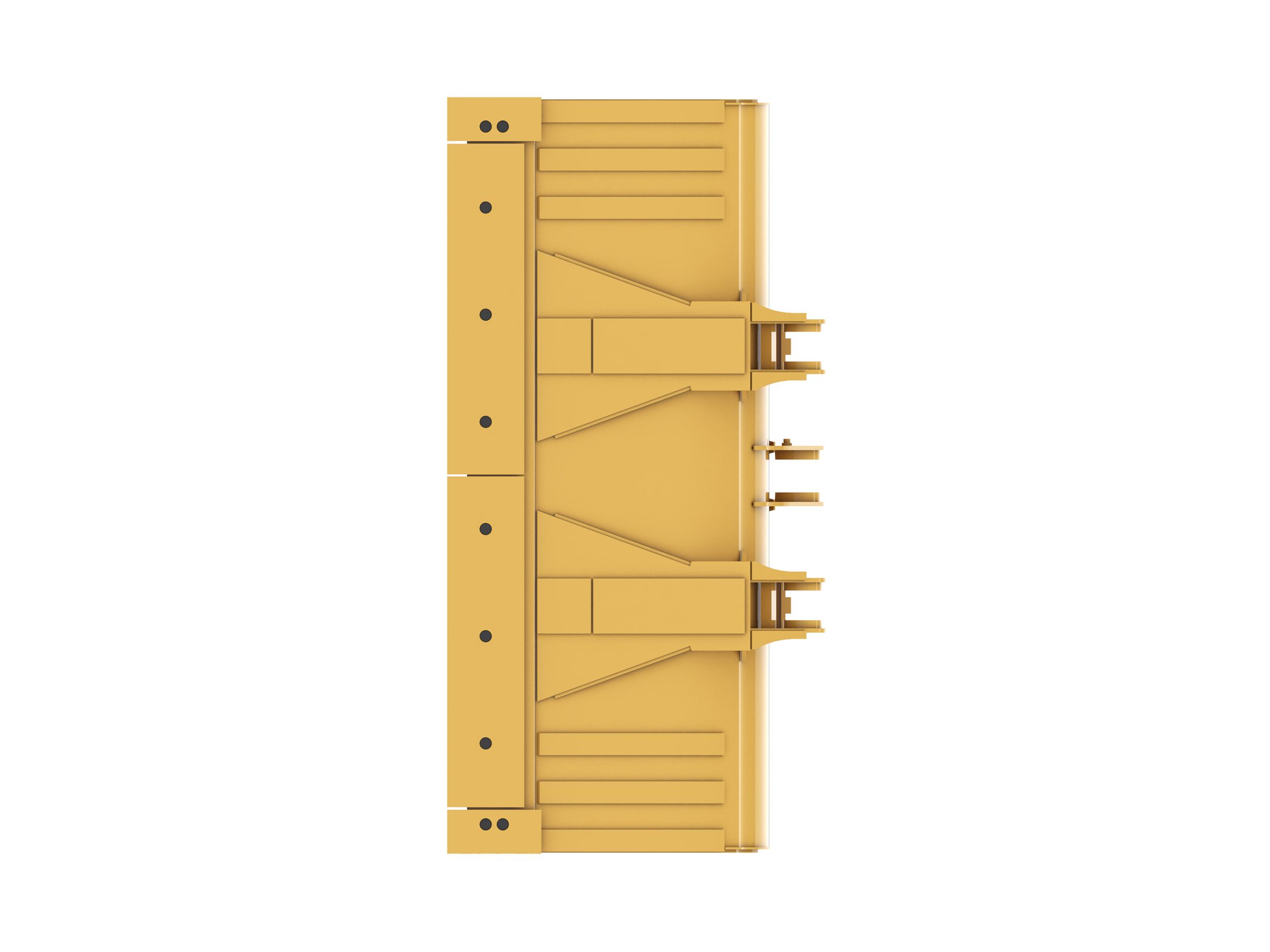 Godets pour sable et gravier 2,5 m³ (3,3 yd³), à claveter, lame de coupe à boulonner