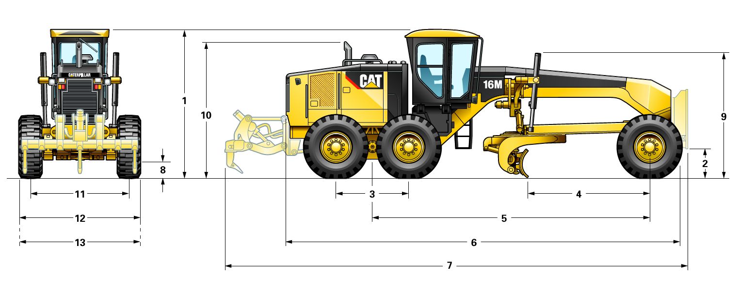 Cat 16M Mシリーズモータグレーダ | Caterpillar