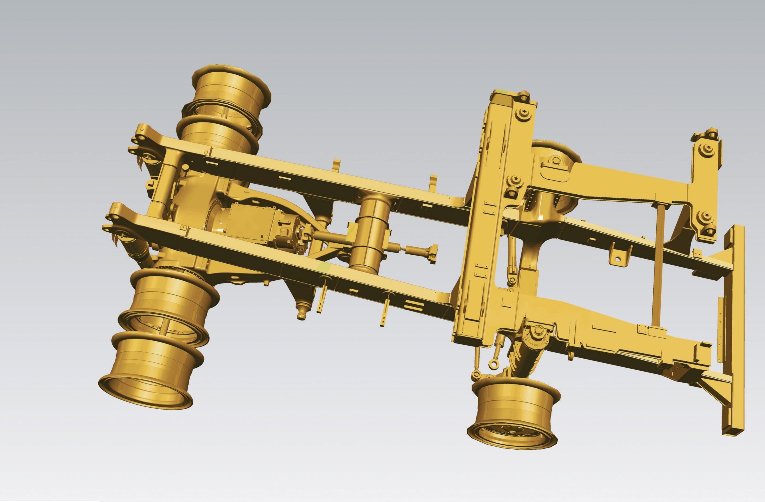 The 773G's structures have updated castings, improved bolted joints, and a larger rear axle.