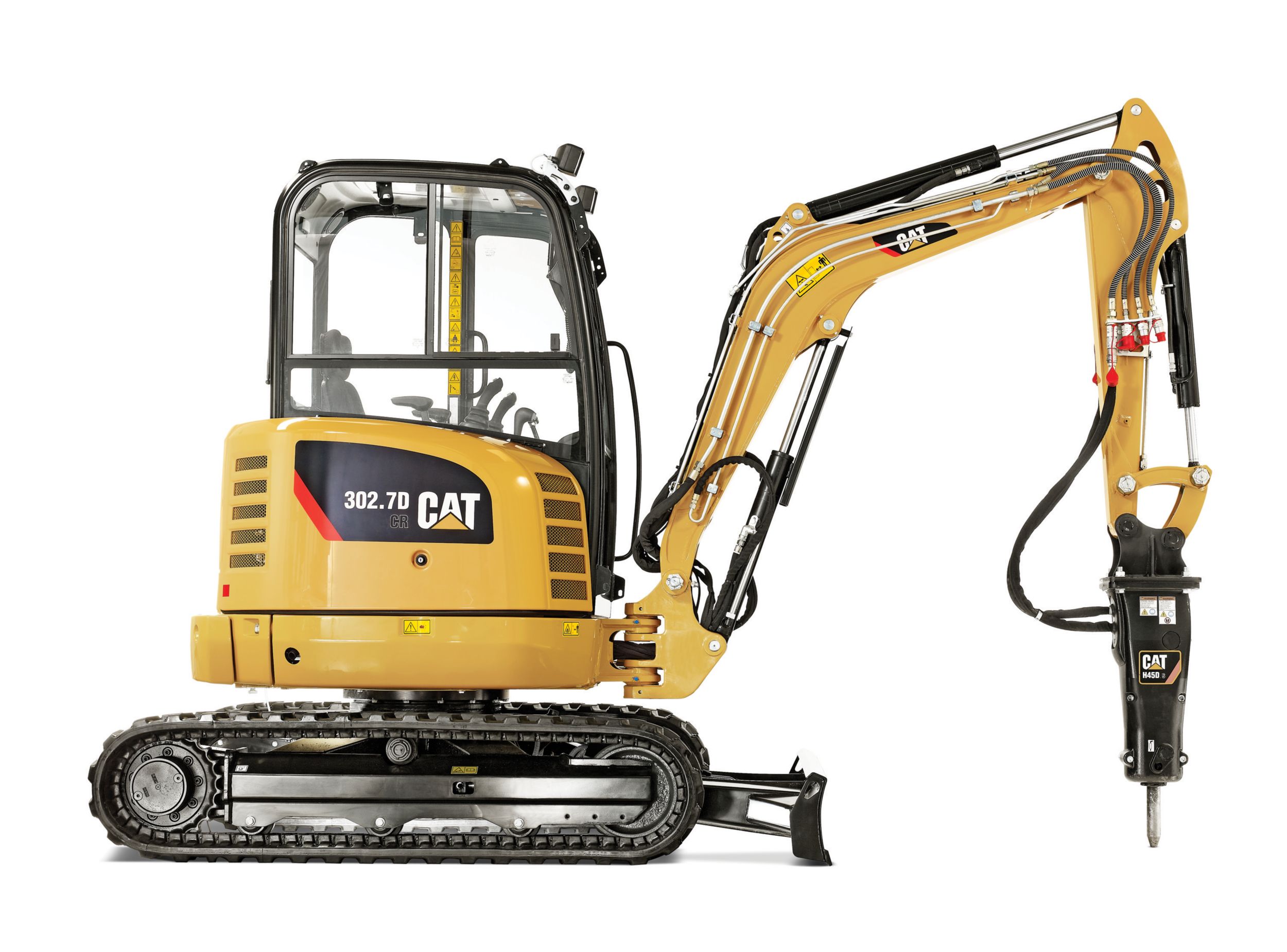 This model has powerful hydraulics, robust construction, and is work tool ready.