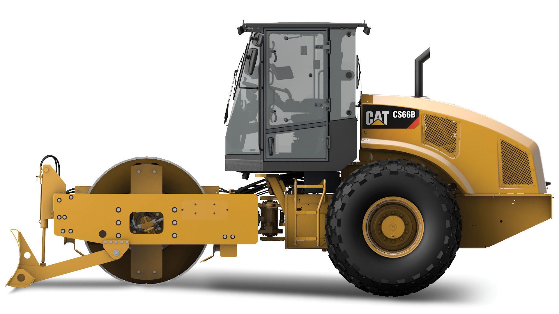 CS66B Vibratory Soil Compactor Finning CAT CS66B Vibratory Soil Compactor Finning CAT