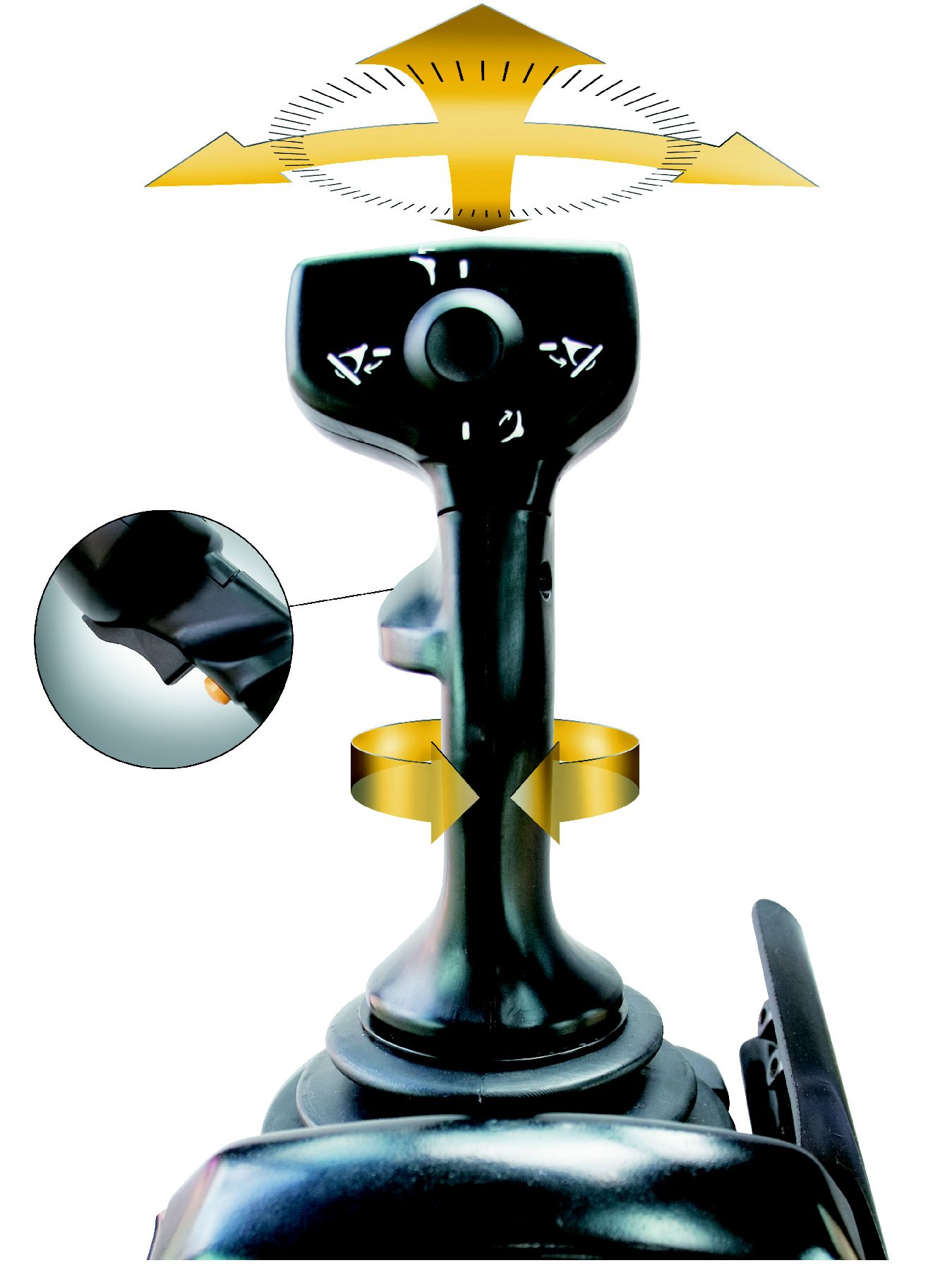 وظائف عصا التحكم