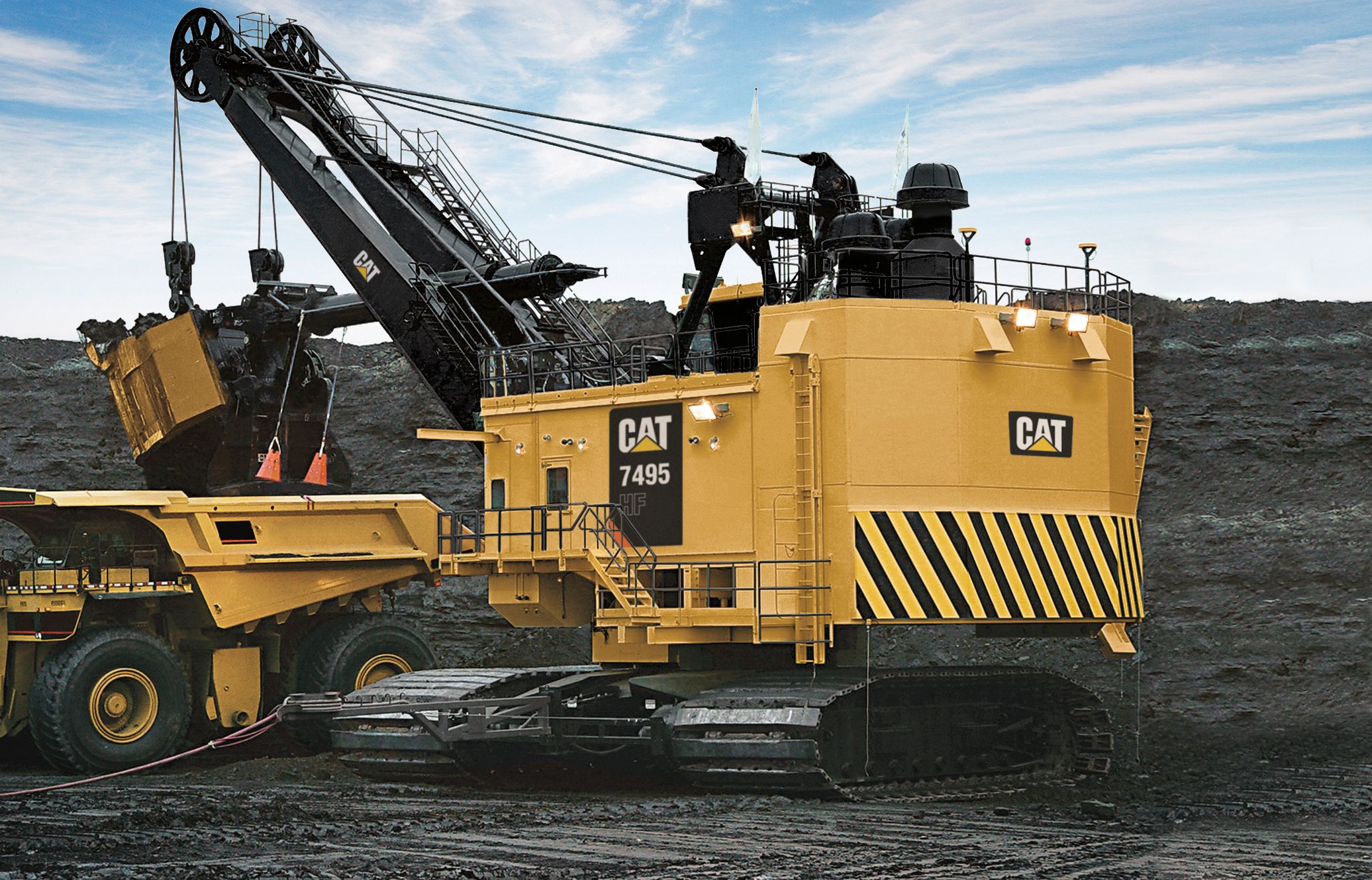 Cat® 7495 HF Electric Rope Shovel - Altorfer Cat