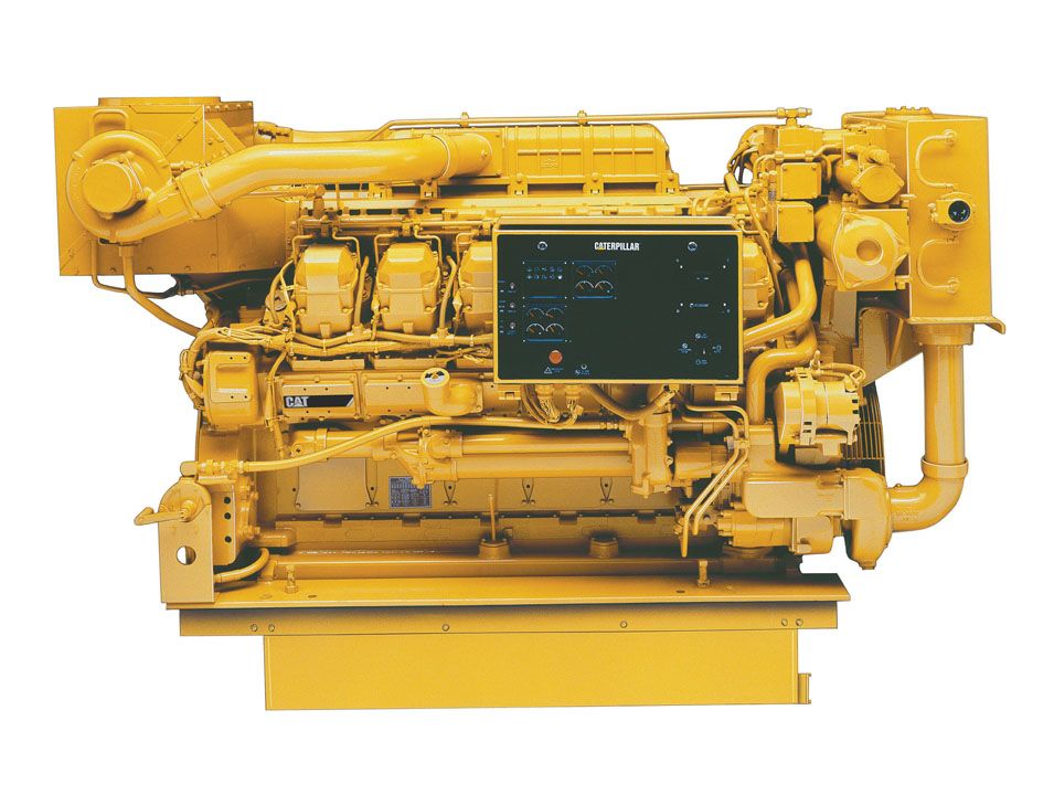 Caterpillar 3512b схема